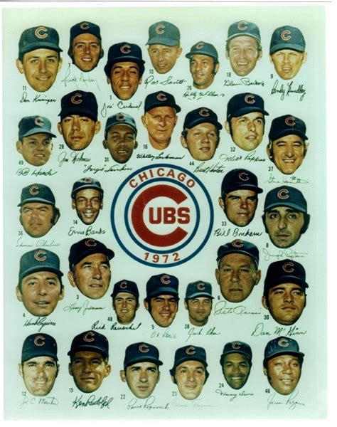 cubs roster 1972